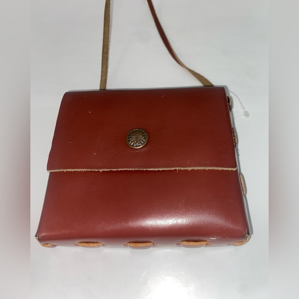 Elegant Brown Leather Crossbody Small Bag